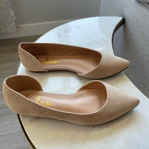 Pointed toe D’Orsay flats